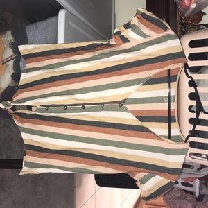 American eagle striped top, medium
